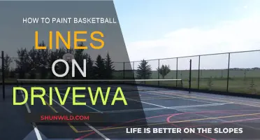 The Perfect Home Court: Painting Basketball Lines on Your Driveway