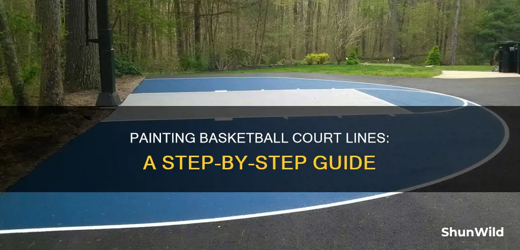 how to paint basketball lines