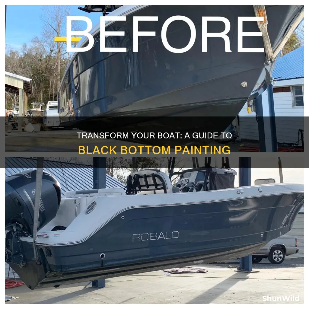 how to paint the bottom of a fiberglass boat black