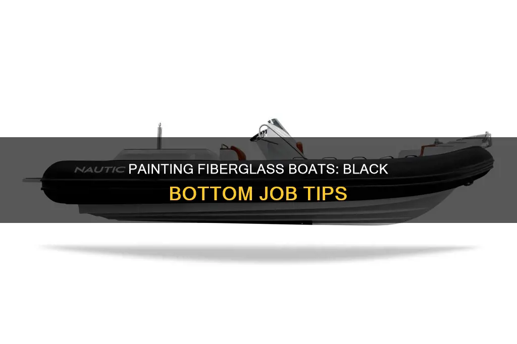 how to paint the bottom of a fiberglass boat black