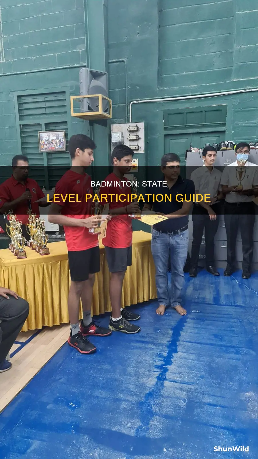 how to participate in state level badminton