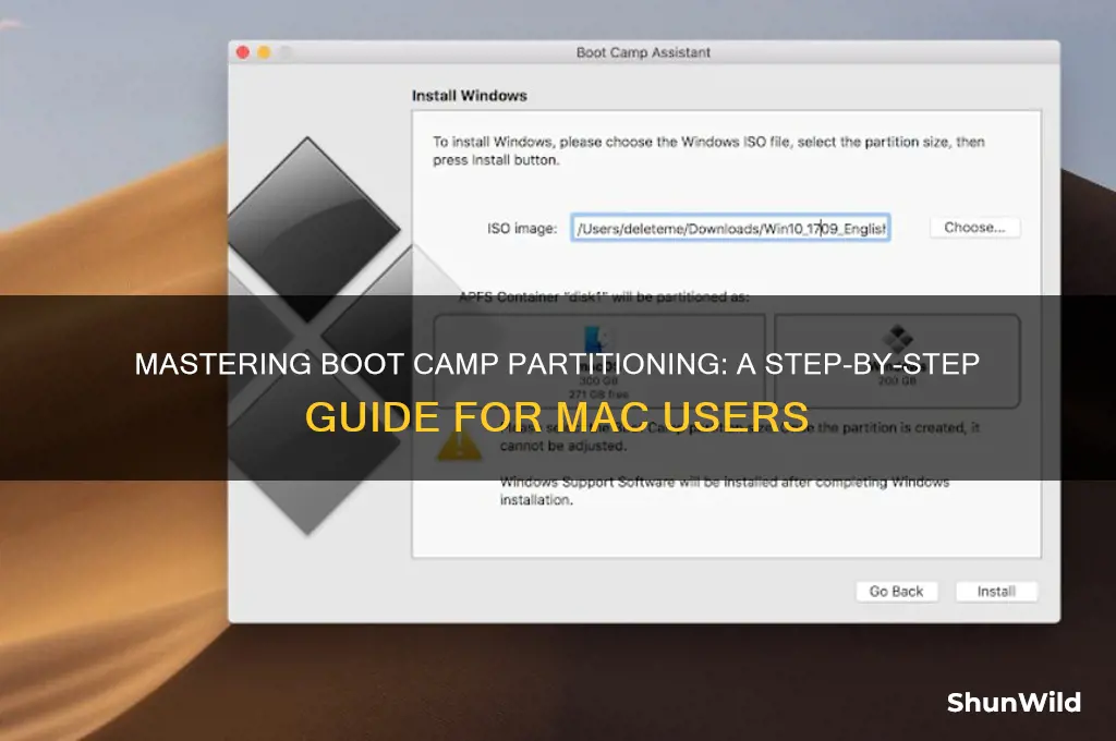 how to partition boot camp mac
