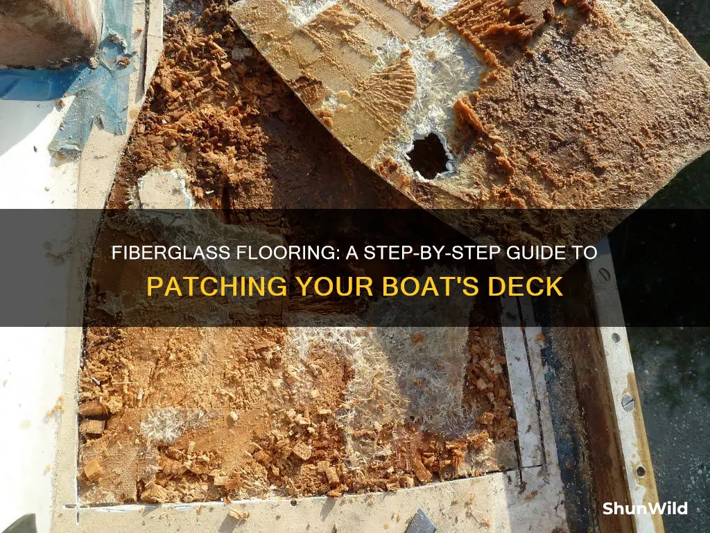 how to patch a boat floor with fiberglass