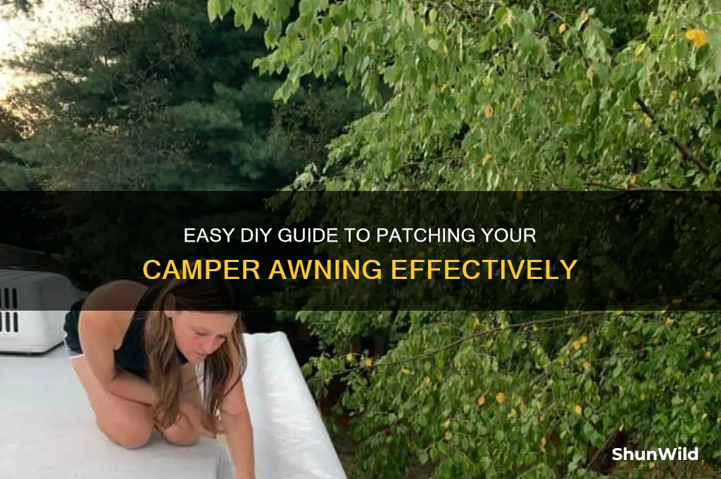 how to patch camper awning