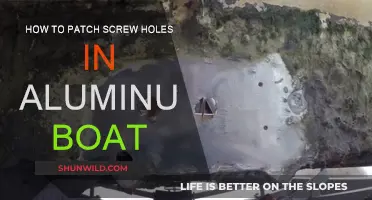 Patching Screw Holes in Your Aluminum Boat: A Guide