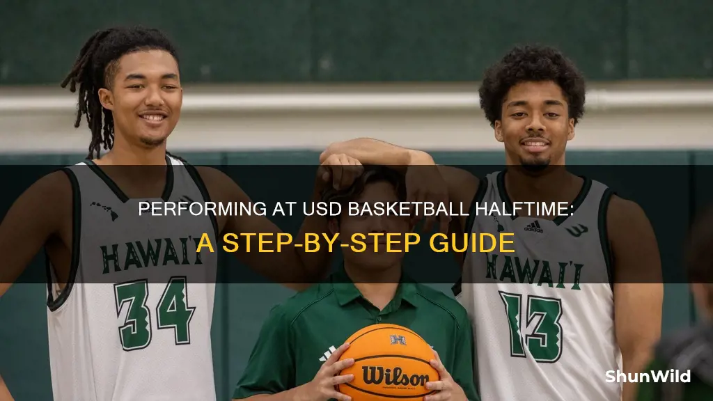 how to perform at usd basketball halftime