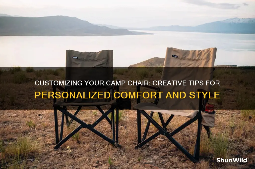 how to personalizec camp chair