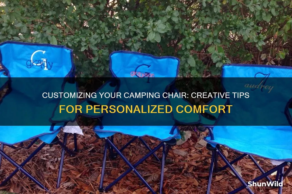 how to personalized camping chairs