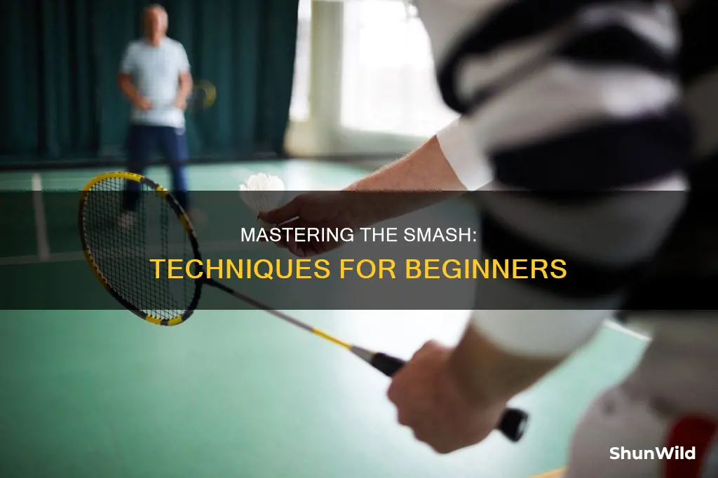 how to pick up smash in badminton