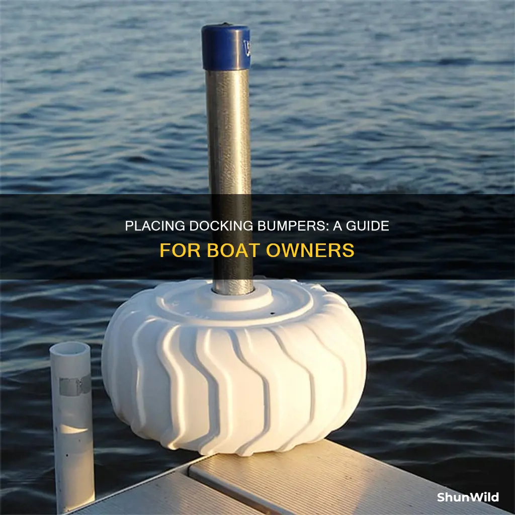 how to place docking bumpers on a boat