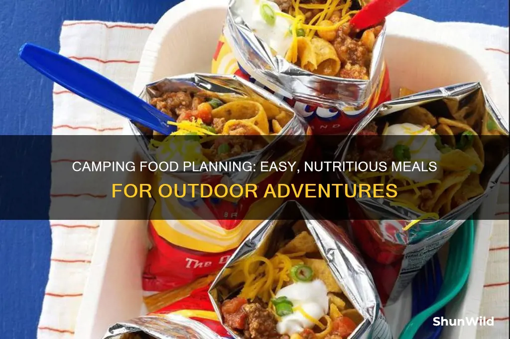 how to plan camping food