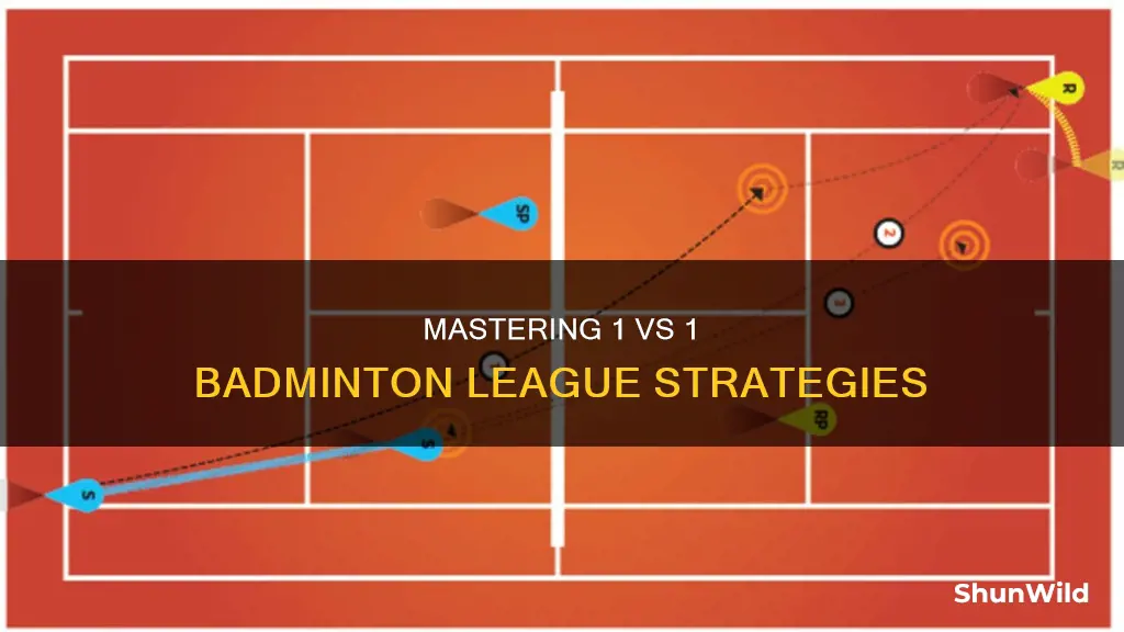how to play 1 vs 1 in badminton league