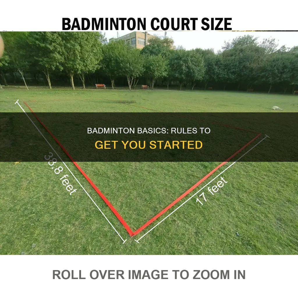 how to play badminton basic rules