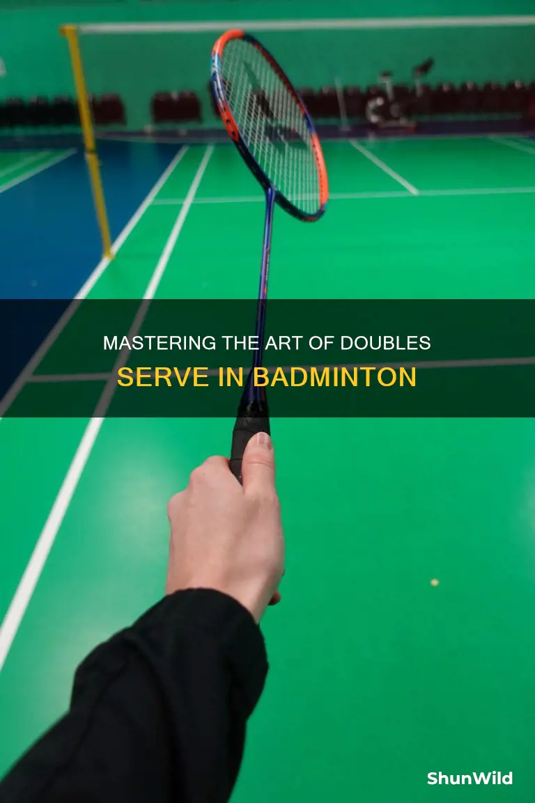 how to play badminton doubles serve