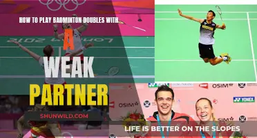Strategies for Winning Badminton Doubles With a Weaker Partner
