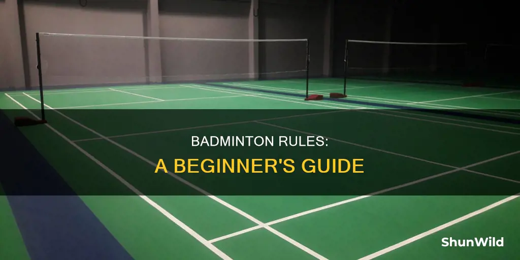 how to play badminton rules and regulations