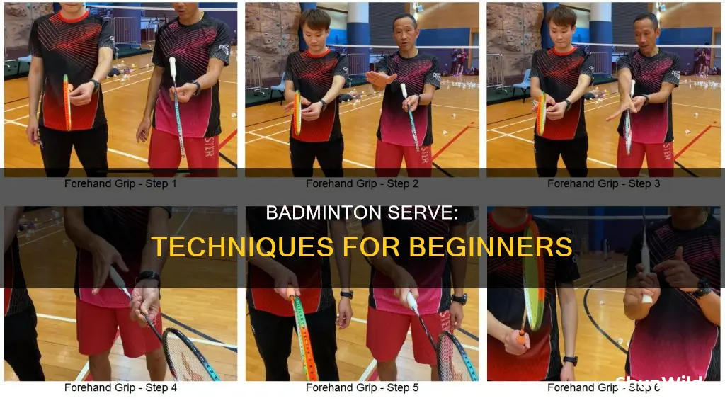 how to play badminton serve