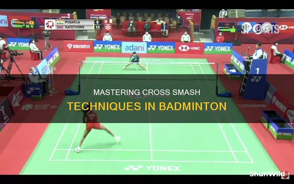 how to play cross smash in badminton