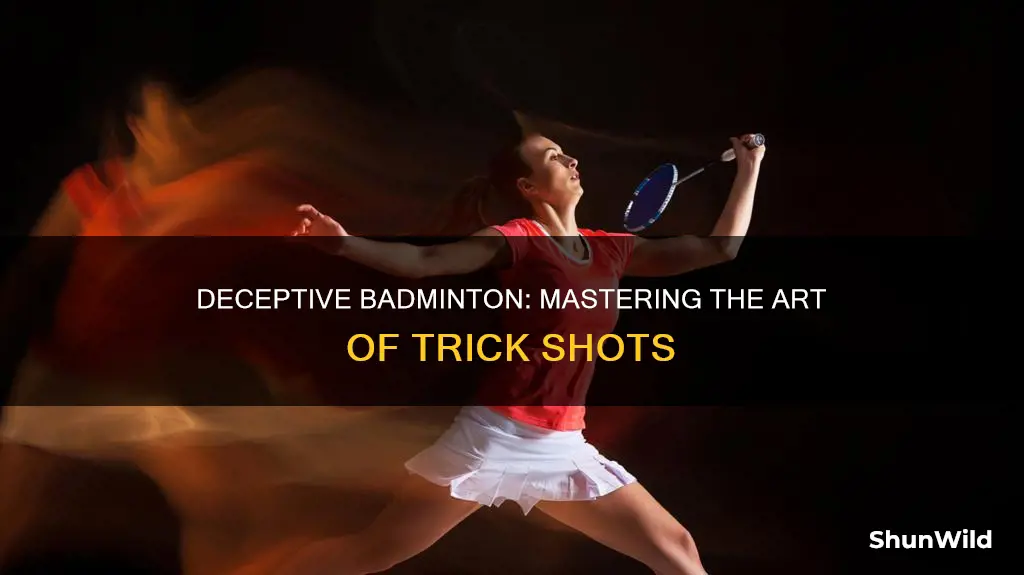 how to play deceptive shots in badminton