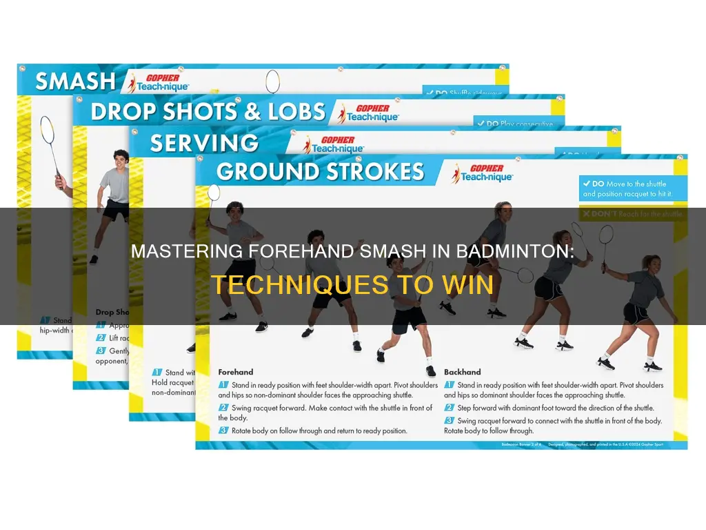 how to play forehand smash in badminton