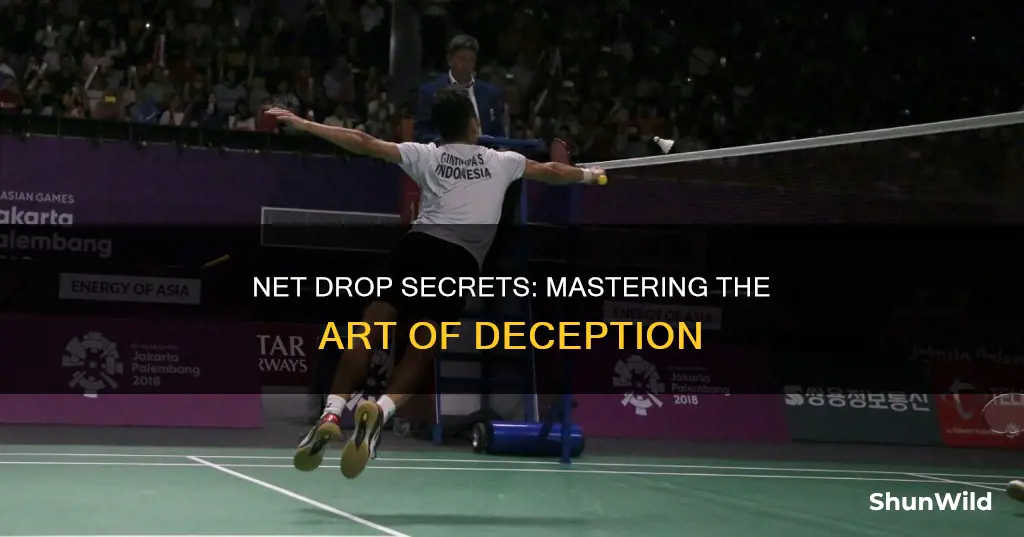 how to play net drop in badminton