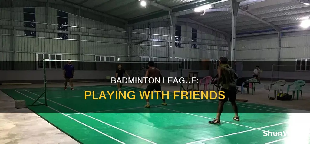 how to play with friends in badminton league game