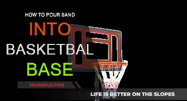 Filling Your Basketball Base: Sand Pouring Guide