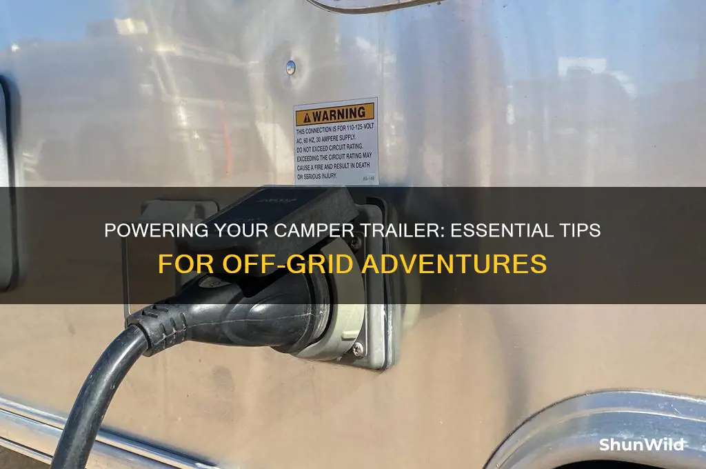 how to power camper trailer