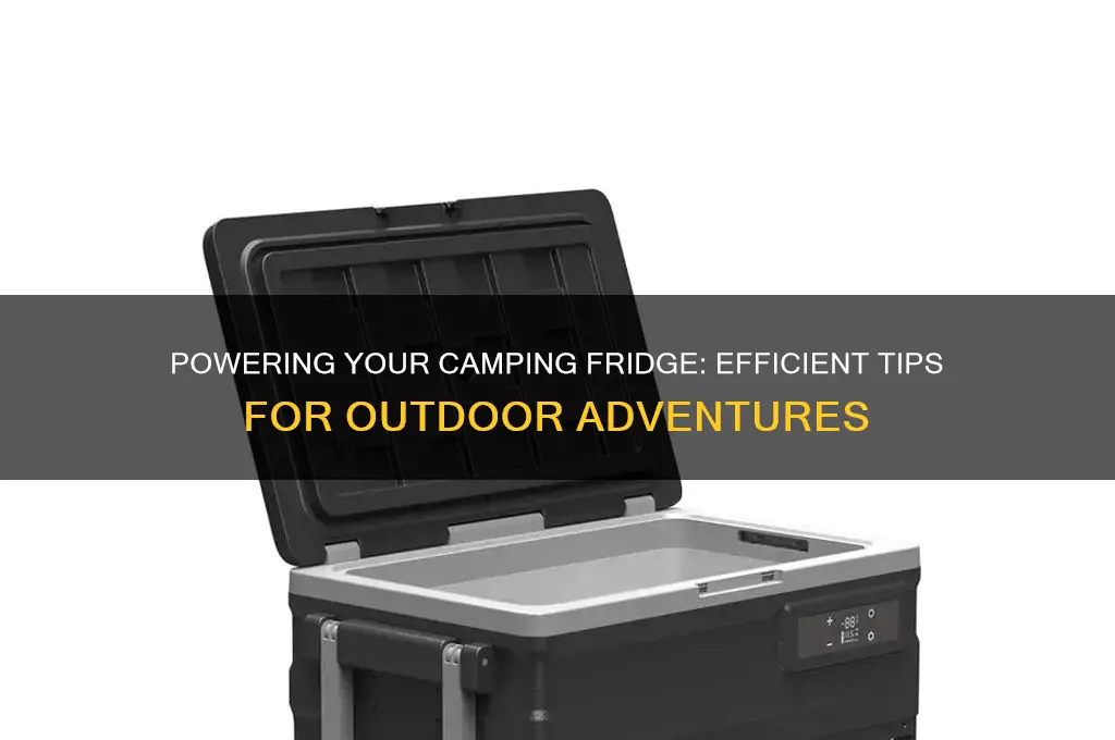 how to power camping fridge