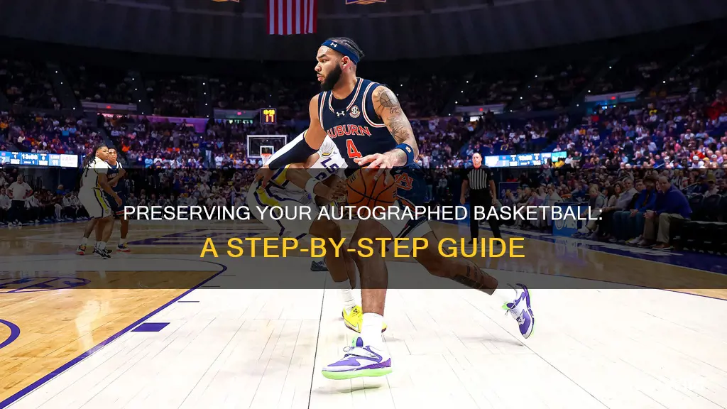 how to preserve an autographed basketball