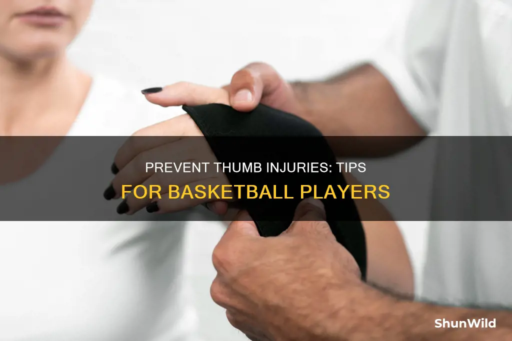 how to prevent jammed thumb basketball