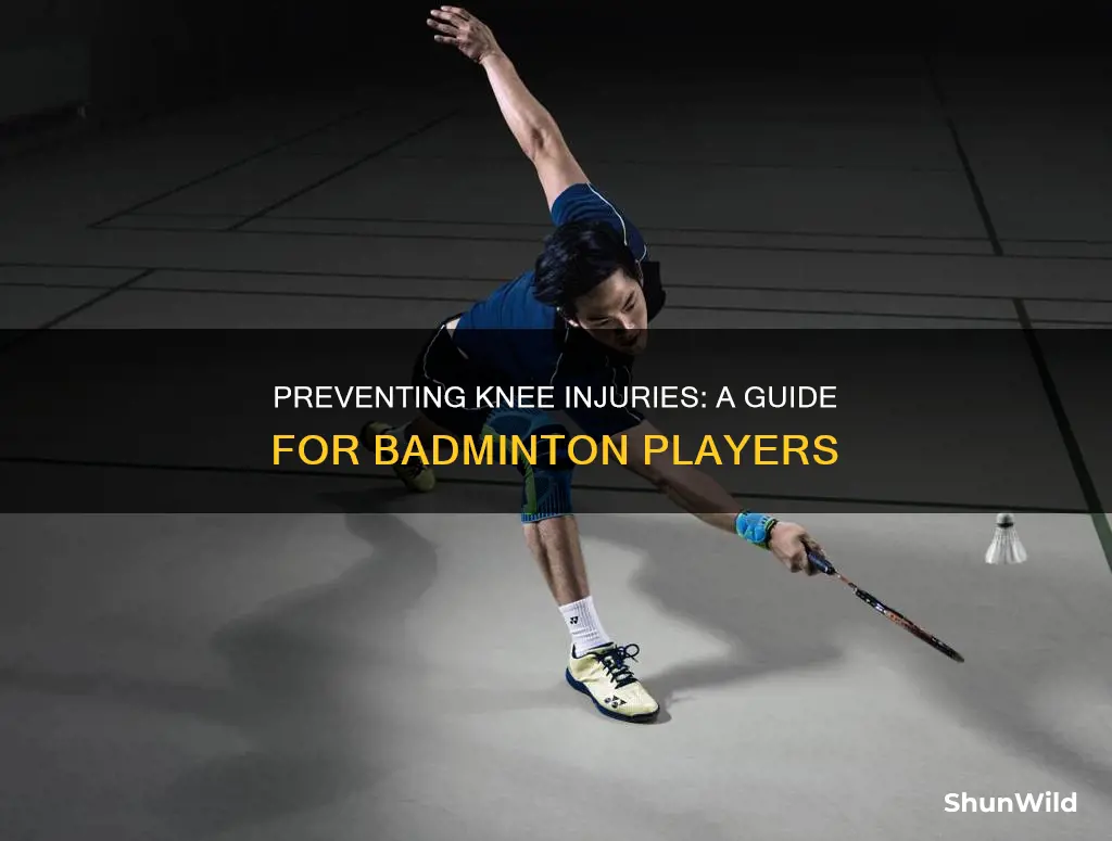 how to prevent knee injuries in badminton