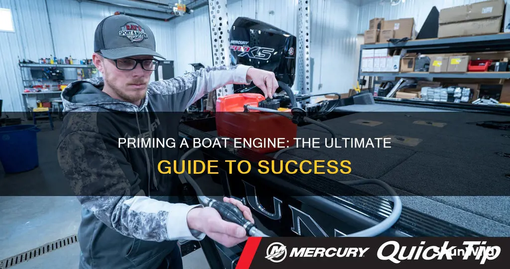 how to prime a boat engine