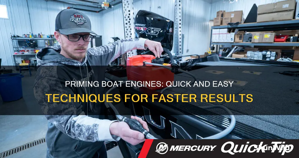 how to prime boat engine faster