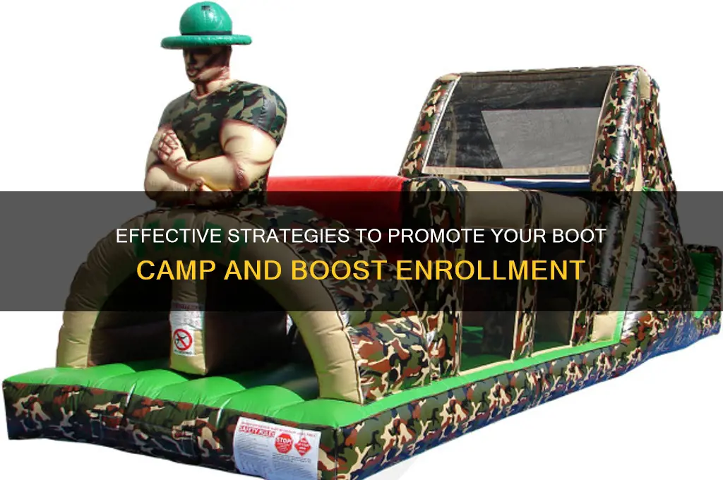 how to promote a boot camp