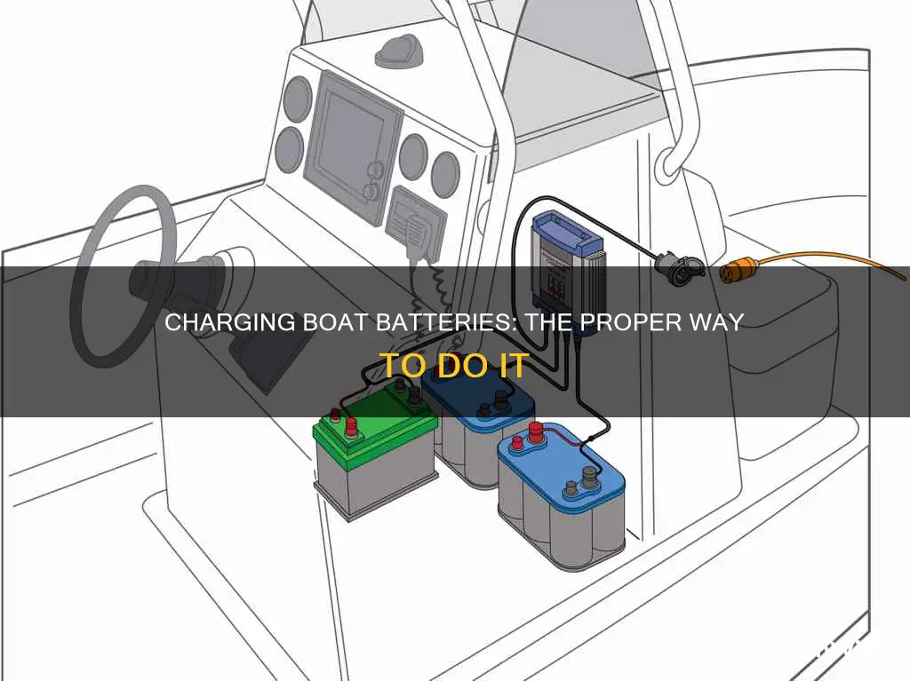 how to properly charge boat batteries