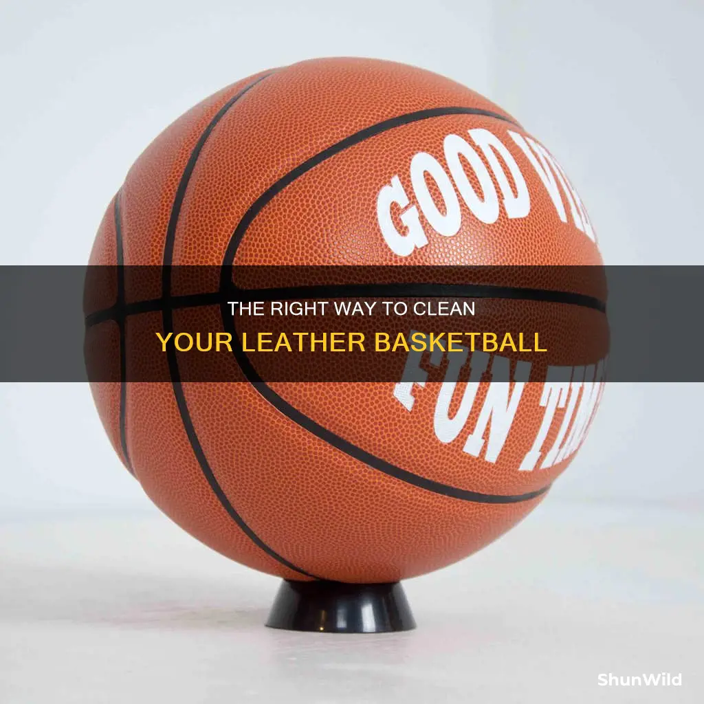how to properly clean a leather basketball