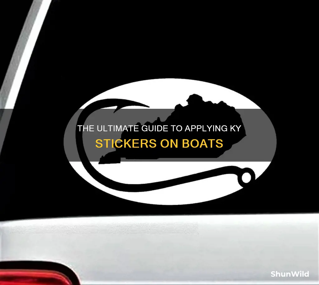 how to properly put ky stickers on a boat