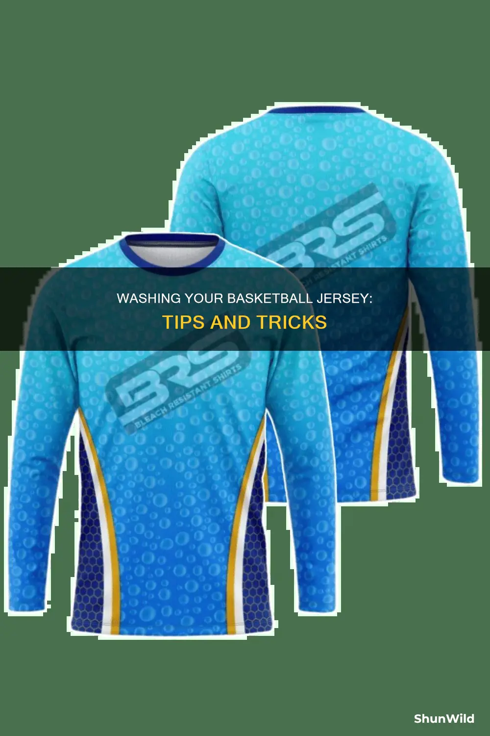 how to properly wash a basketball jersey