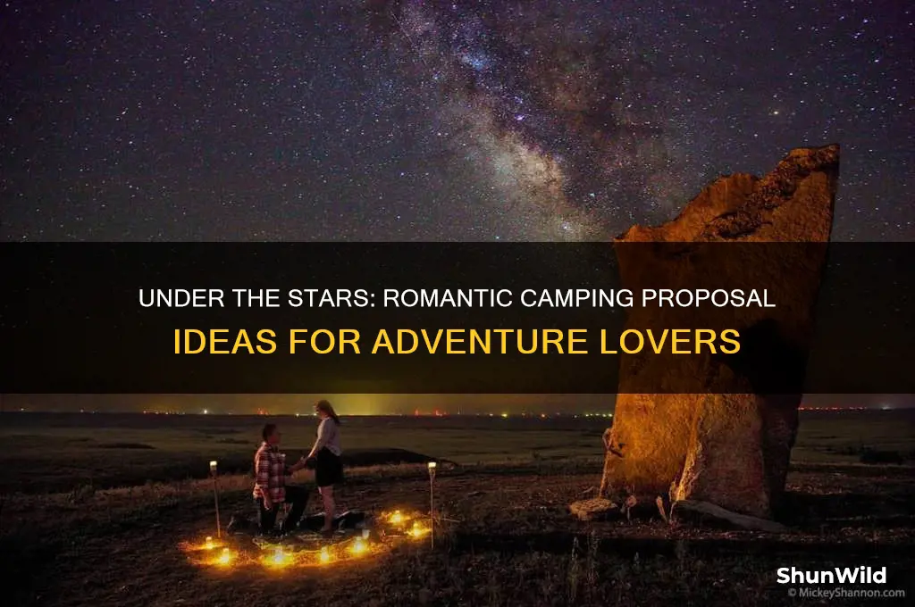 how to propose while camping
