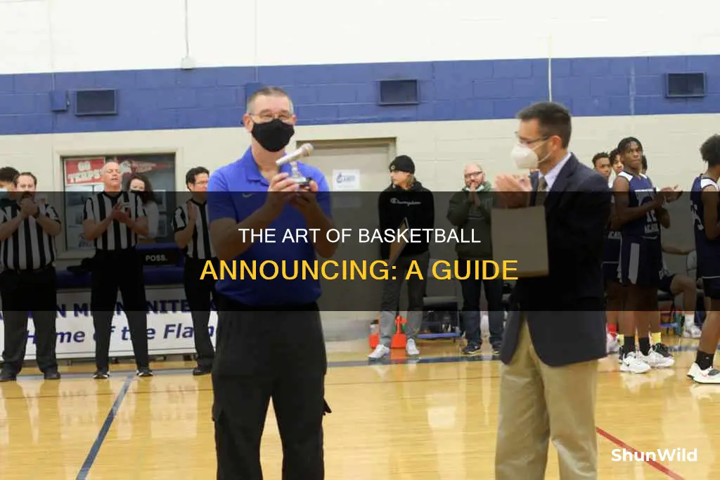 how to public address announcer basketball