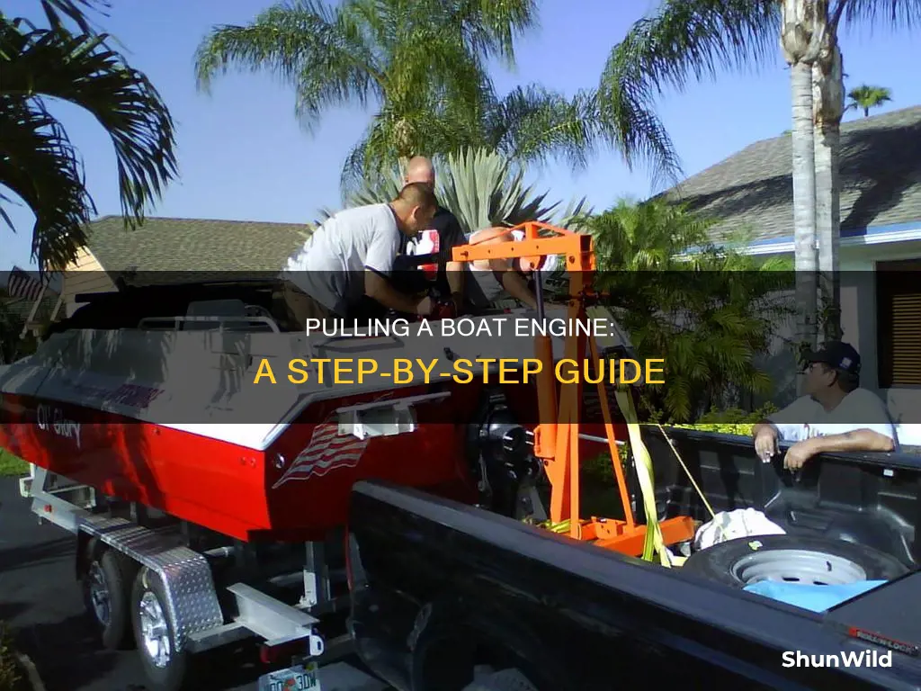 how to pull a boat engine