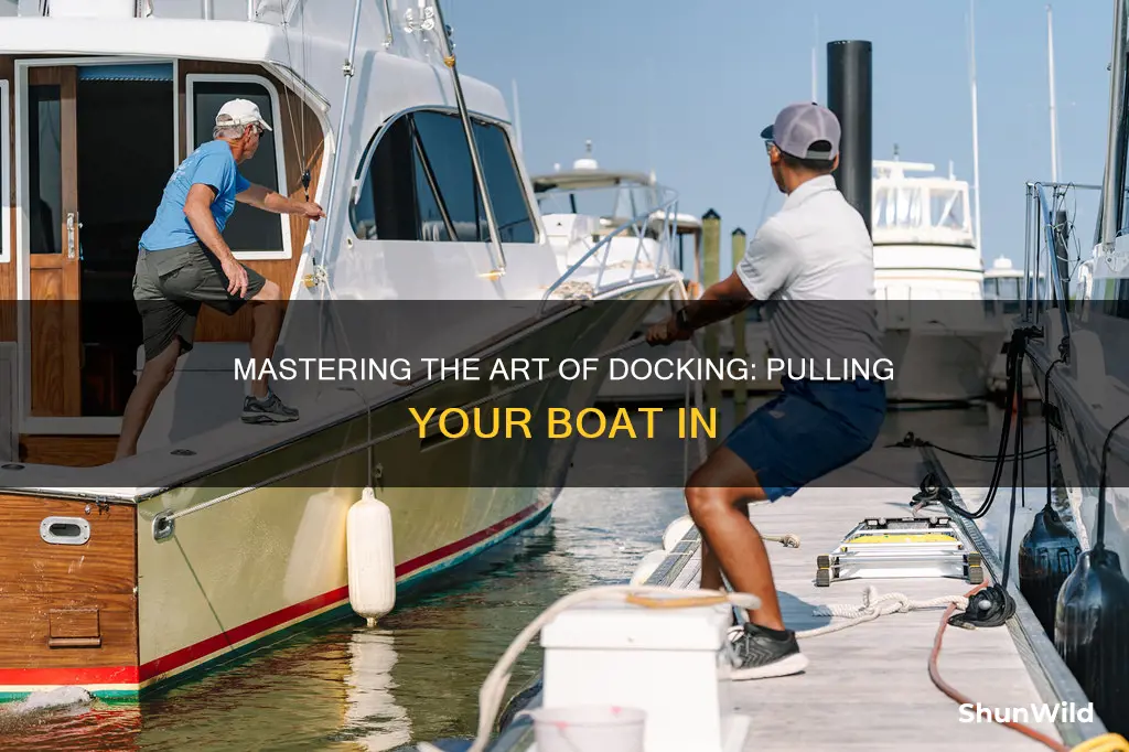 how to pull a boat into a dock