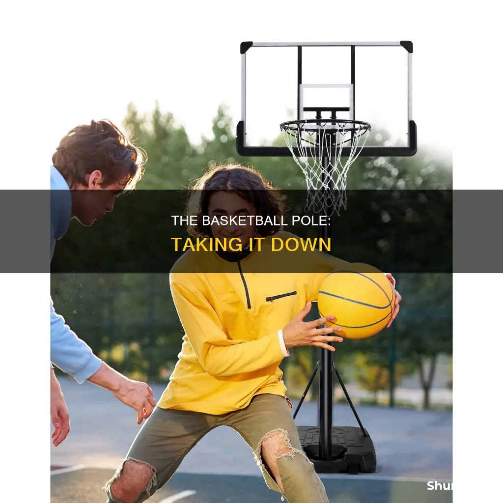 how to pull apart basketball pole