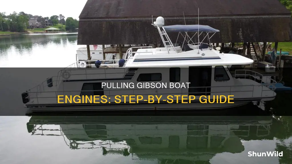 how to pull the engine out gibson boat