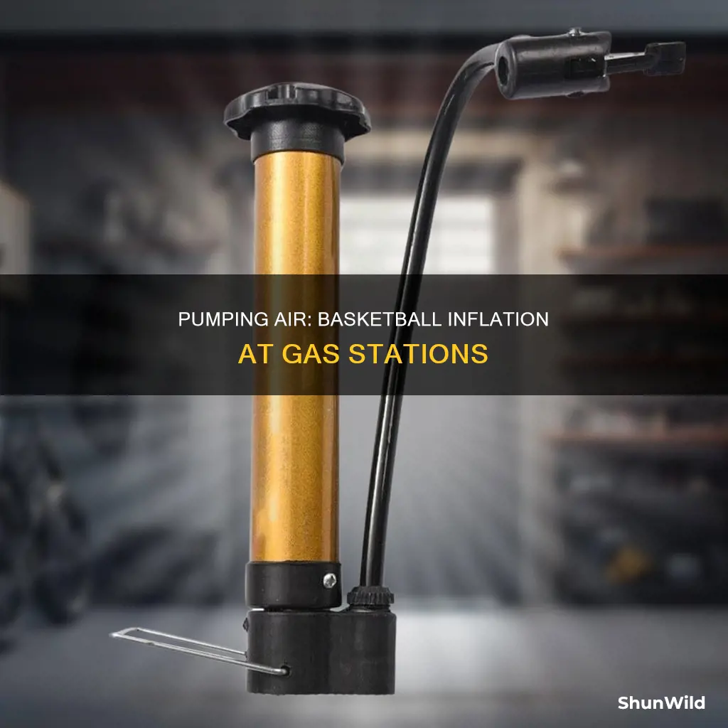 how to pump a basketball at gas station