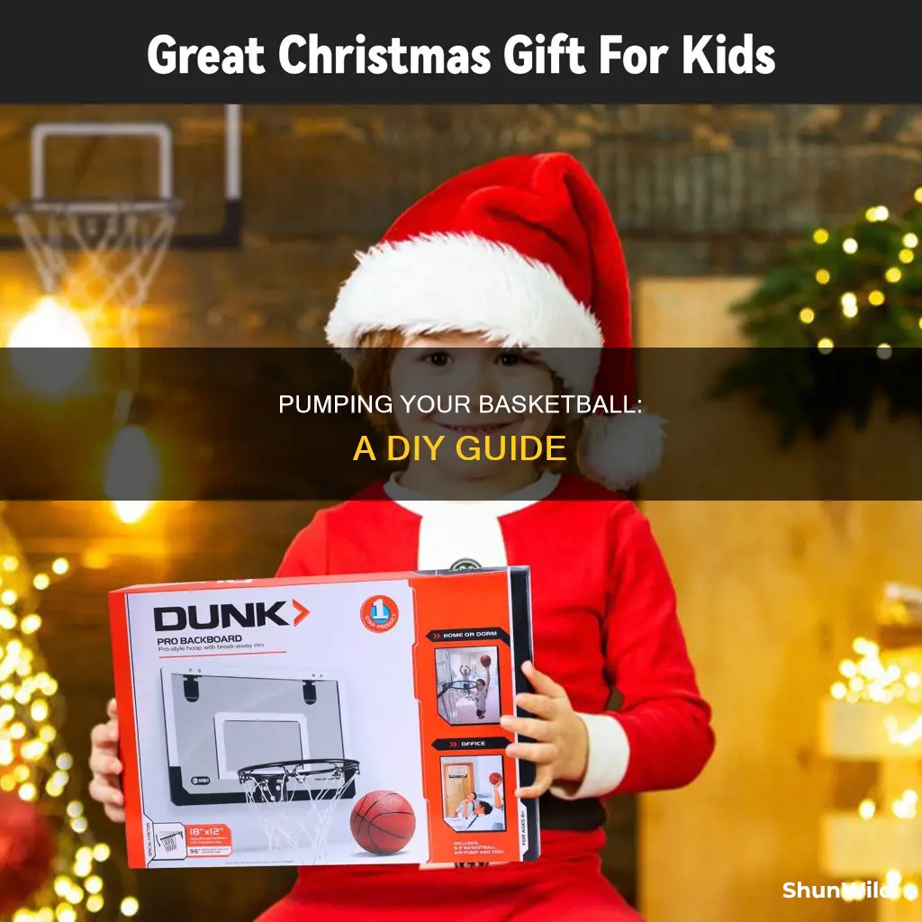 how to pump a basketball at home
