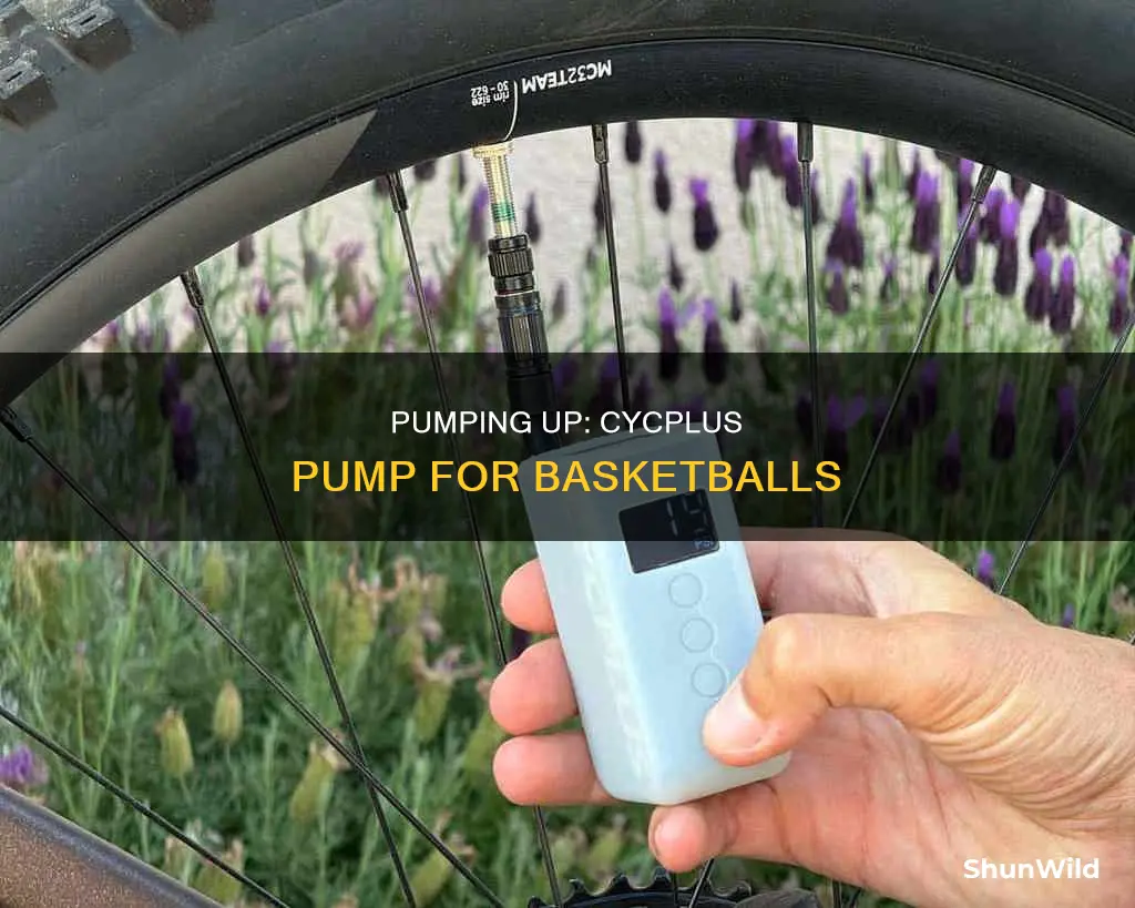 how to pump a basketball with cycplus pump