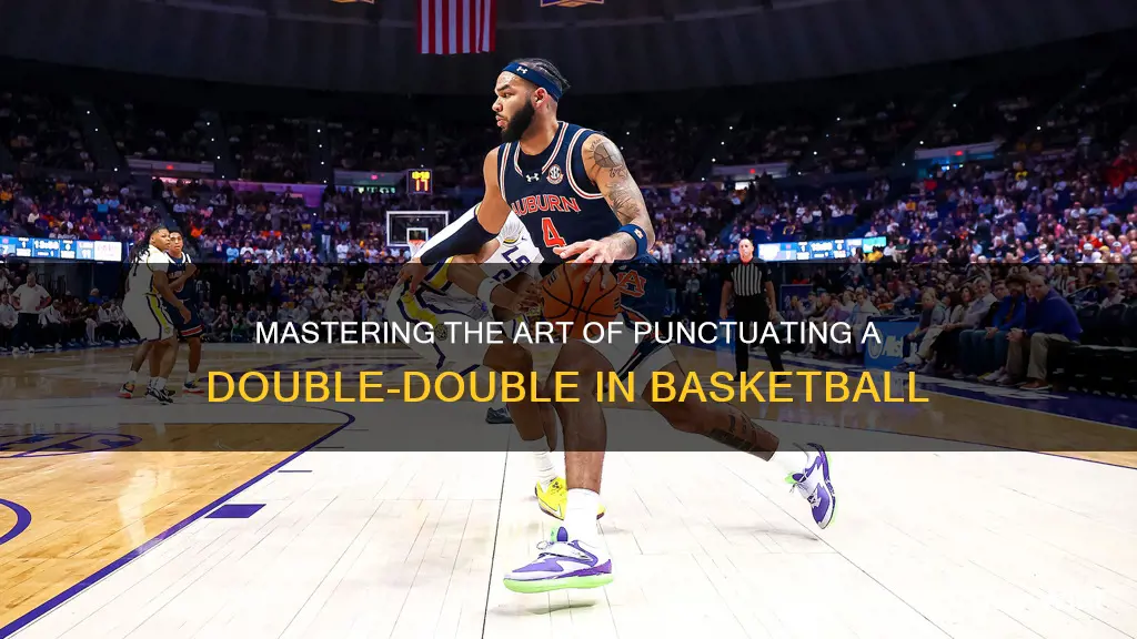 how to punctuate a double double in basketball