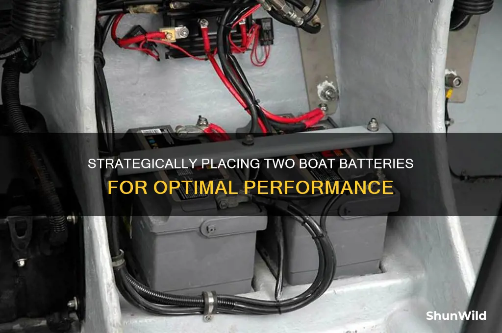 how to put 2 batteries in a boat